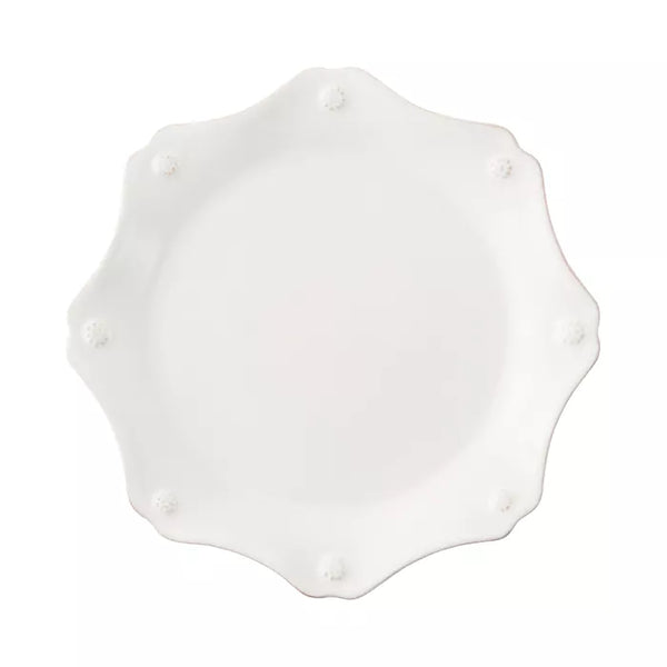 Berry & Thread Scalloped Dessert Plate- Whitewash