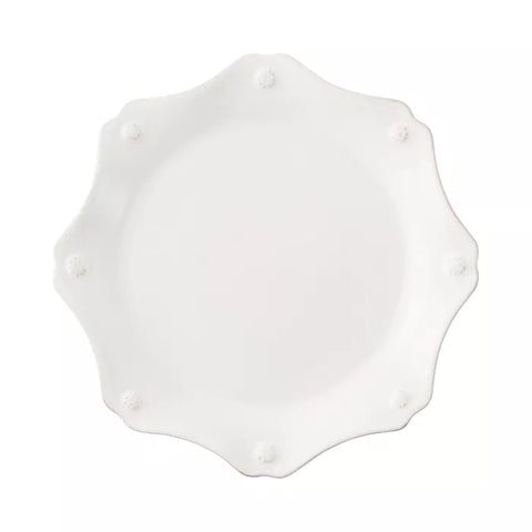 Berry & Thread Scalloped Dessert Plate- Whitewash