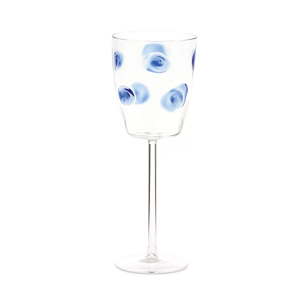 Blue Drop Wine Glass
