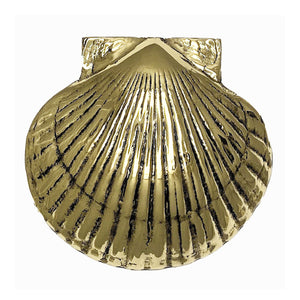 Scallop Door Knocker- Brass