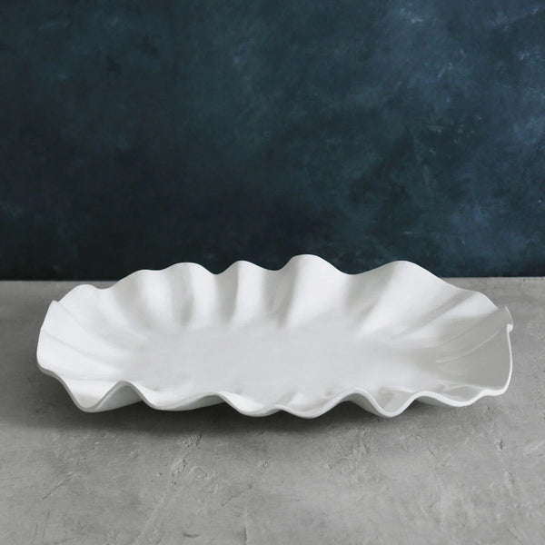 Vida Bloom Oval Melamine Platter- Large