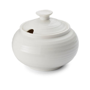 Covered Sugar Bowl-White