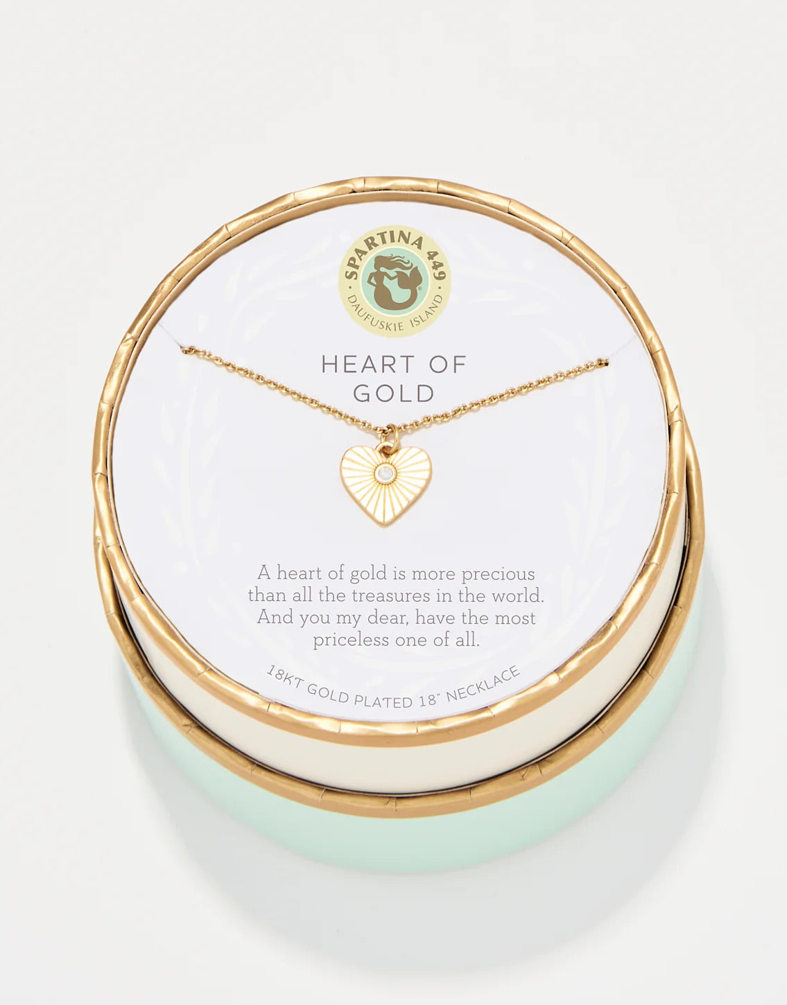 Sea La Vie Necklace 18" Mama/Heart of Gold