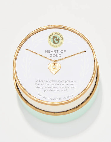 Sea La Vie Necklace 18" Mama/Heart of Gold