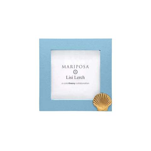Periwinkle Blue Frame w/ Scallop- 4x4