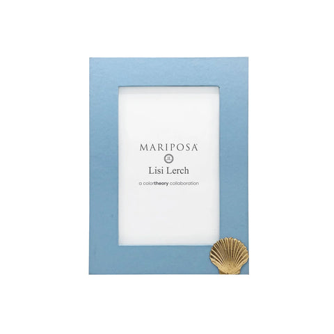 Periwinkle Blue Frame w/ Scallop- 4x6
