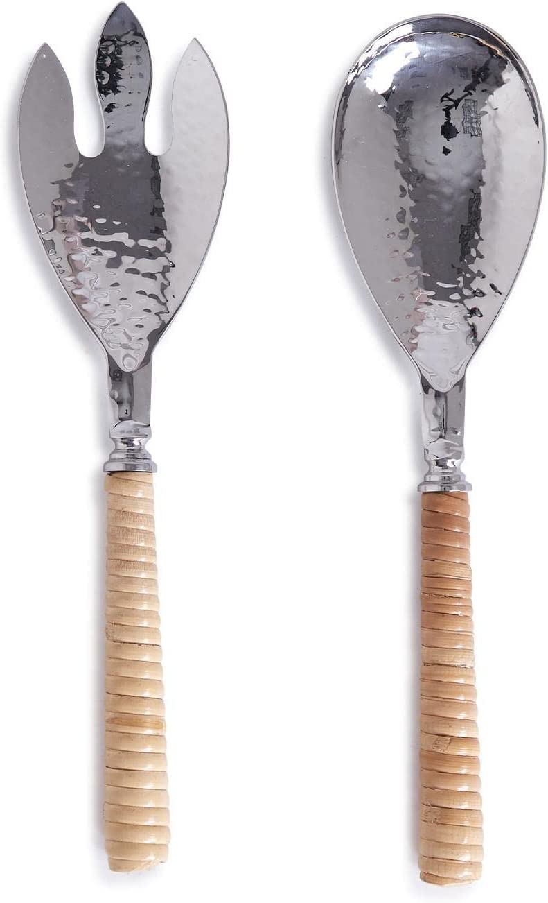 Rattan Salad Servers