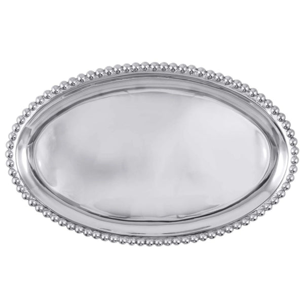 Pearled Large Oval Platter