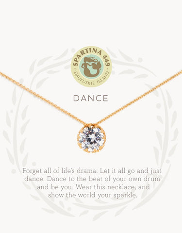 Sea La Vie Dance Necklace- gold
