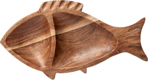 Wood Fish Serving Piece