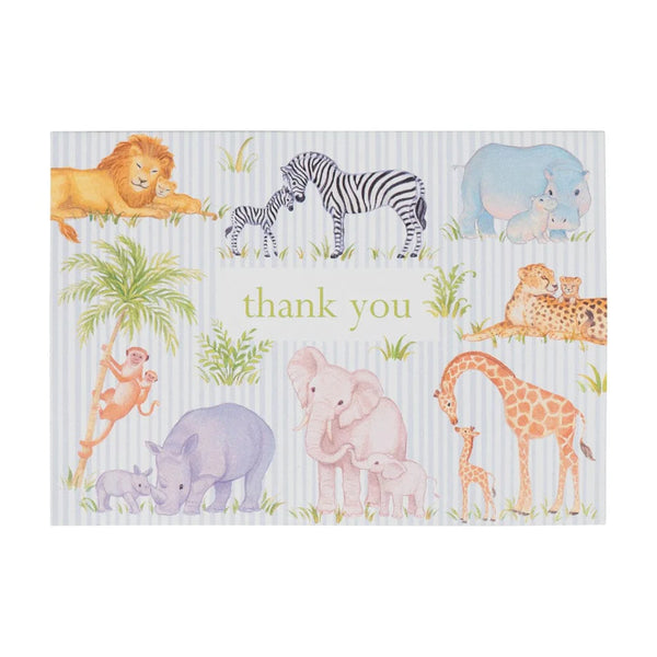 Boxed Thank You Notes- Safari Baby