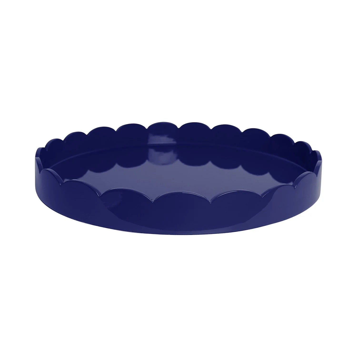 20" Round Navy Salloped Tray