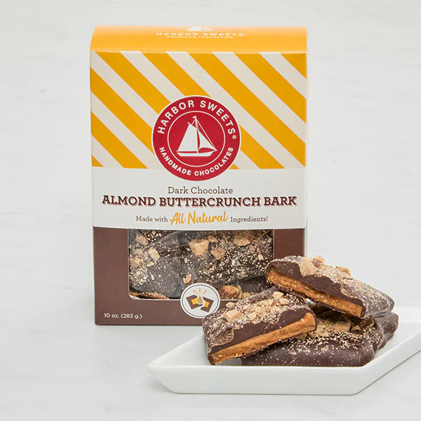 Dark Chocolate Almond Buttercrunch Bark