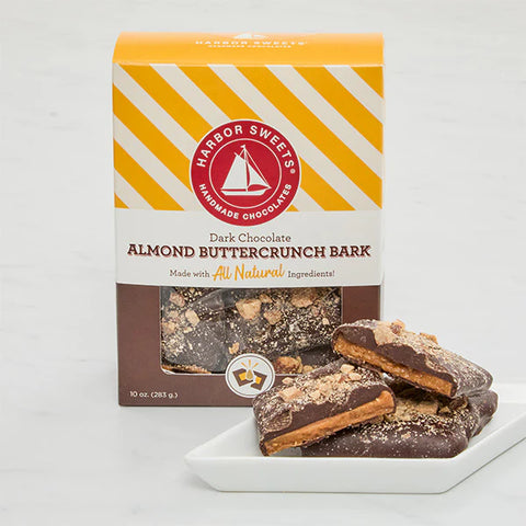 Dark Chocolate Almond Buttercrunch Bark