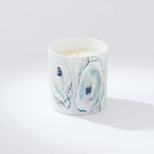 Opal Shell Glass Candle