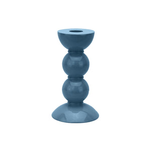 14cm Bobbin Candlestick- Chambray