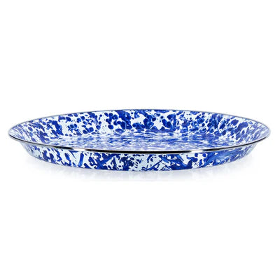 Cobalt Swirl Tray- Large