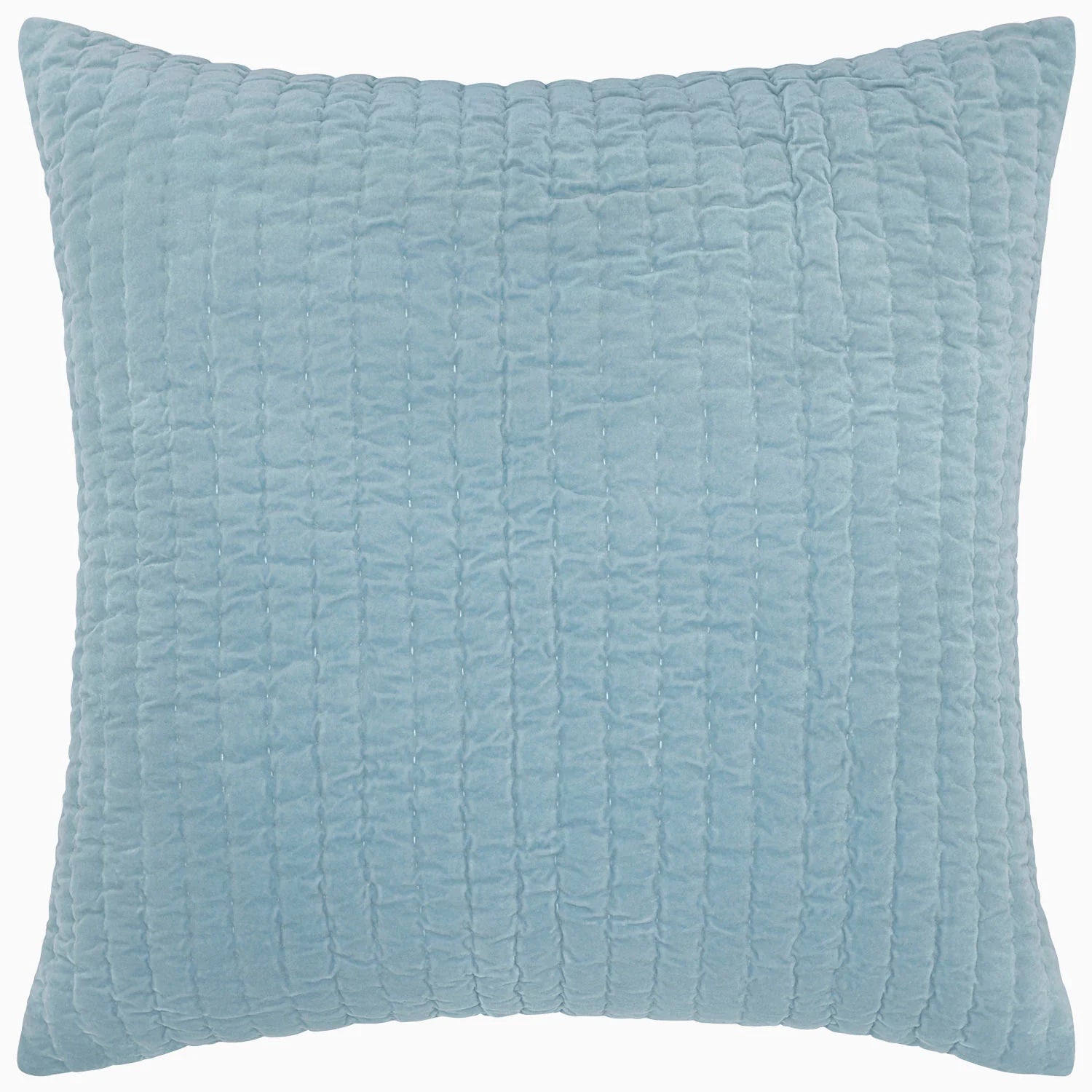 Light Indigo Velvet Sham- Euro