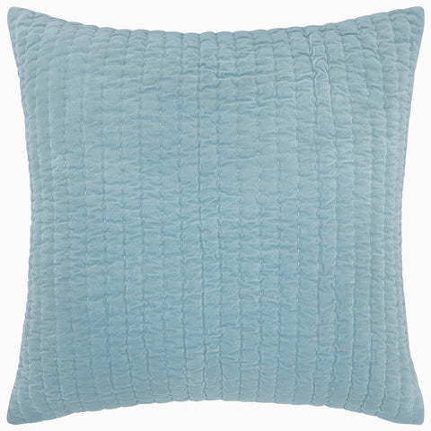 Light Indigo Velvet Sham- Euro