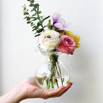 Hibiscus Bud Vase- Clear