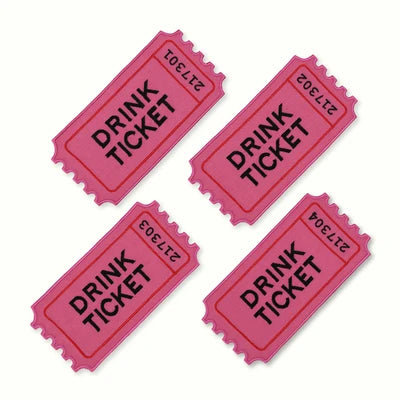 Drink Ticket Cocktail Napkin- Set of 4