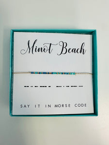 Minot Beach Morse Code Bracelet