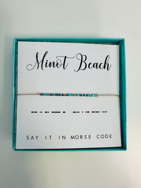 Minot Beach Morse Code Bracelet