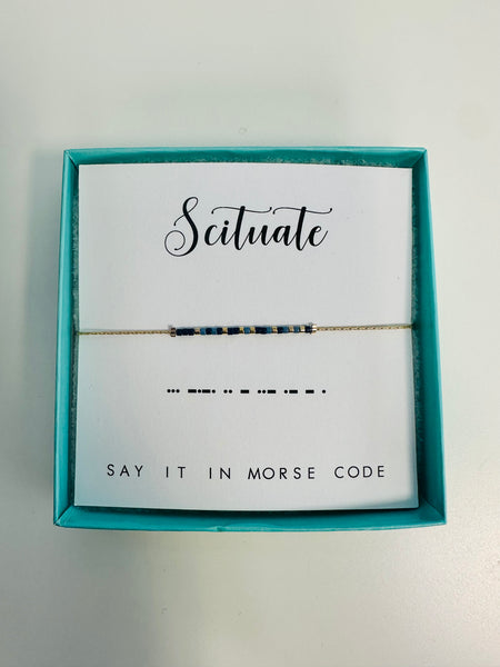 Scituate Morse Code Bracelet