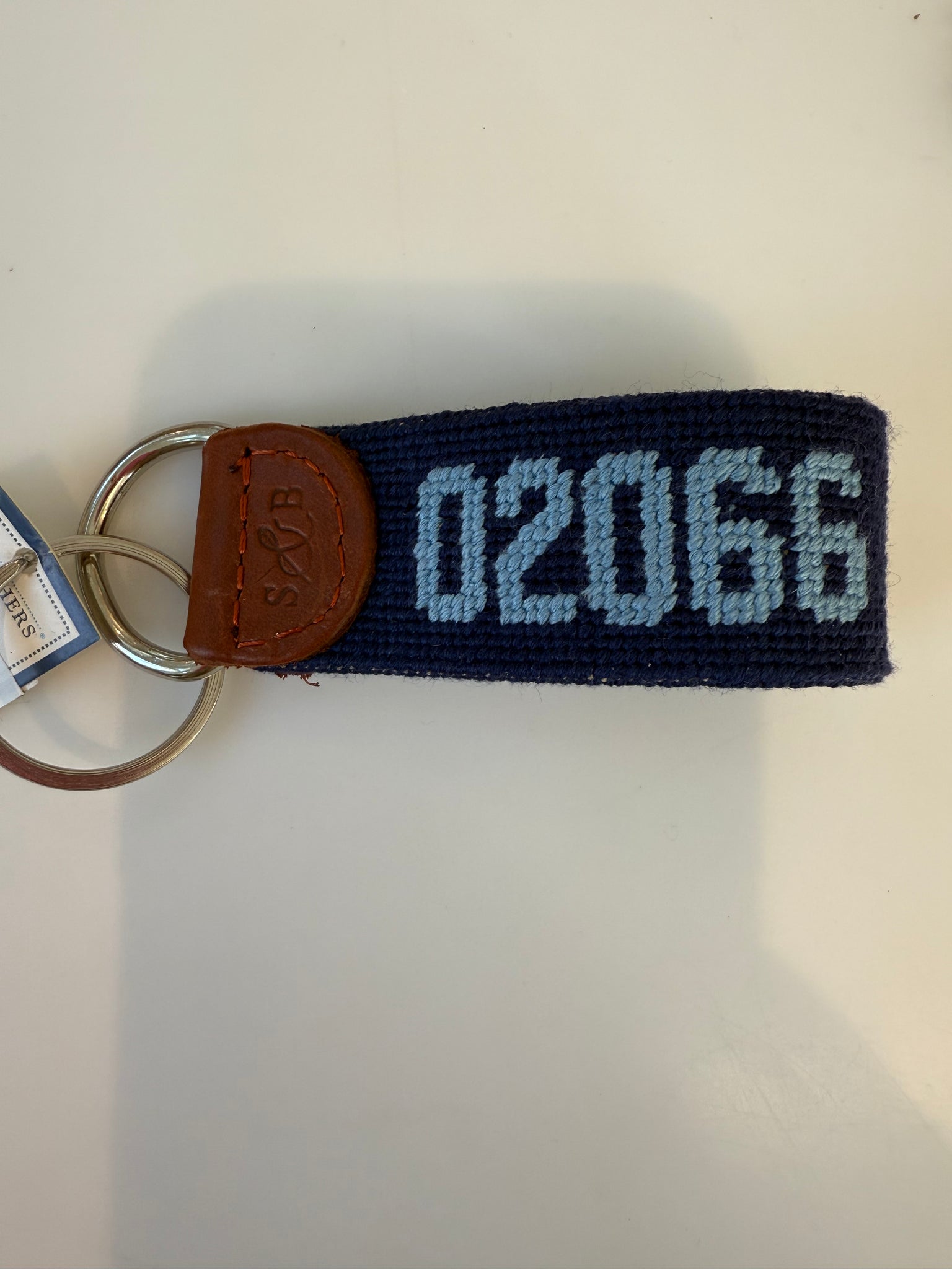 02066 Key Fob- Navy & Light Blue