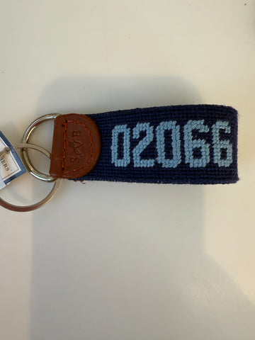 02066 Key Fob- Navy & Light Blue