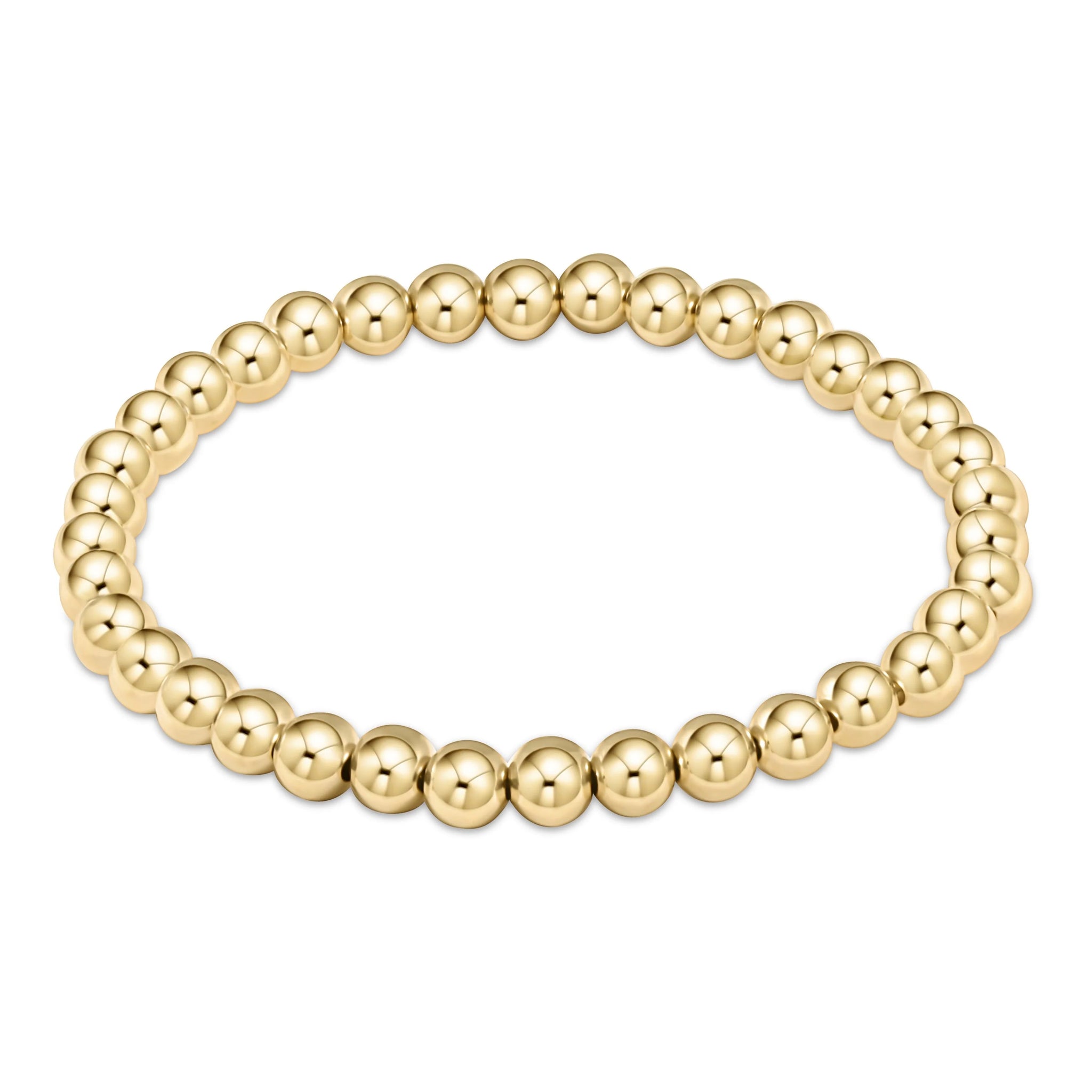 5mm Classic Gold Bead Bracelet