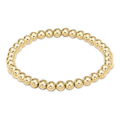 5mm Classic Gold Bead Bracelet