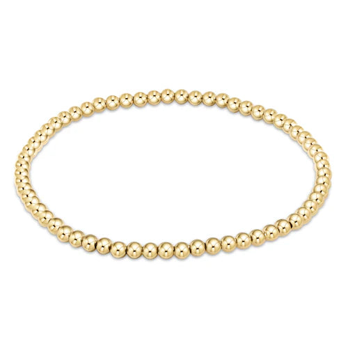 Blissful 2mm & 4mm Gold Bead Bracelet