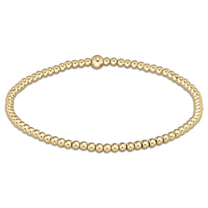 Classic Gold 2mm Bead Bracelet