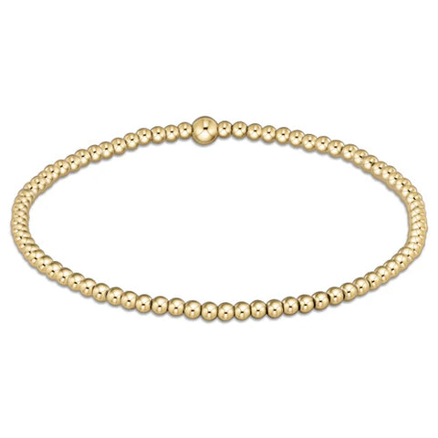 Classic Gold 2mm Bead Bracelet