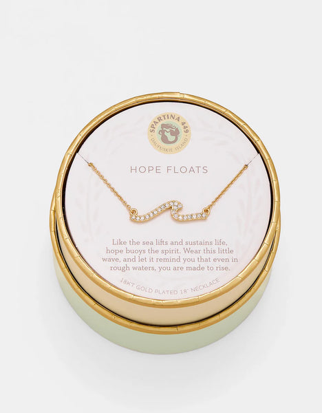 Sea La Vie Necklace Hope Floats/Wave
