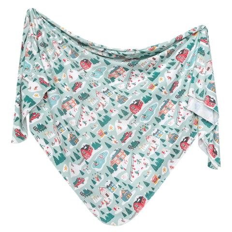 Snowy Slopes - Swaddle Blanket