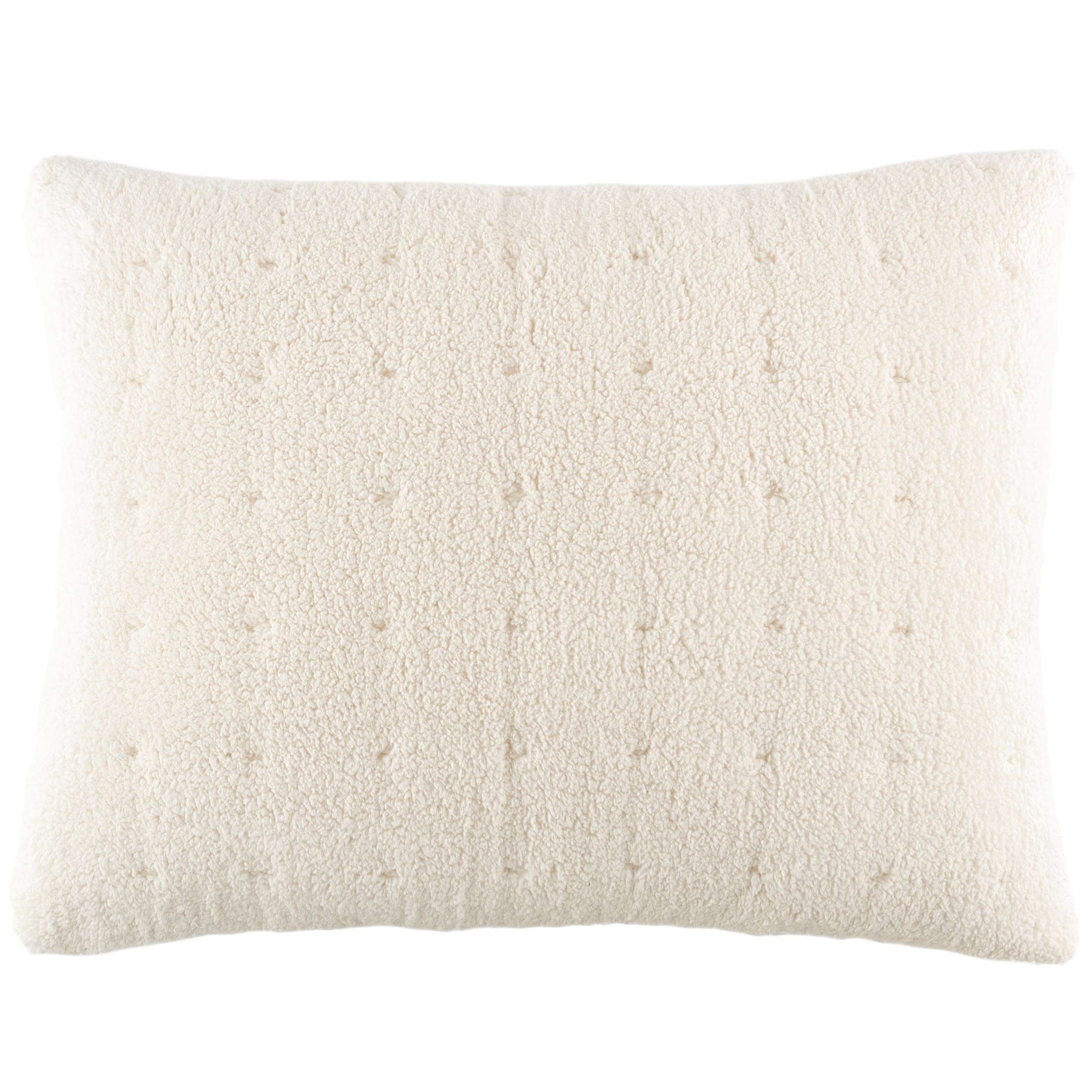 Marshmallow Fleece Ivory Puff Sham & Insert