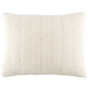Marshmallow Fleece Ivory Puff Sham & Insert