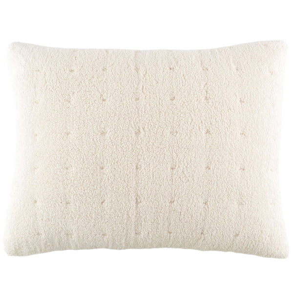 Marshmallow Fleece Ivory Puff Sham & Insert