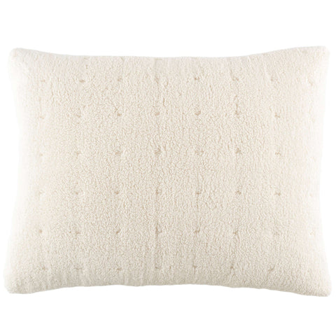 Marshmallow Fleece Ivory Puff Sham & Insert