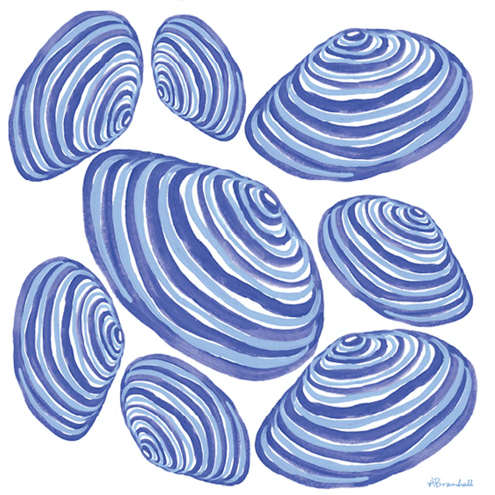 Flour Sack Towel- Blue Clam