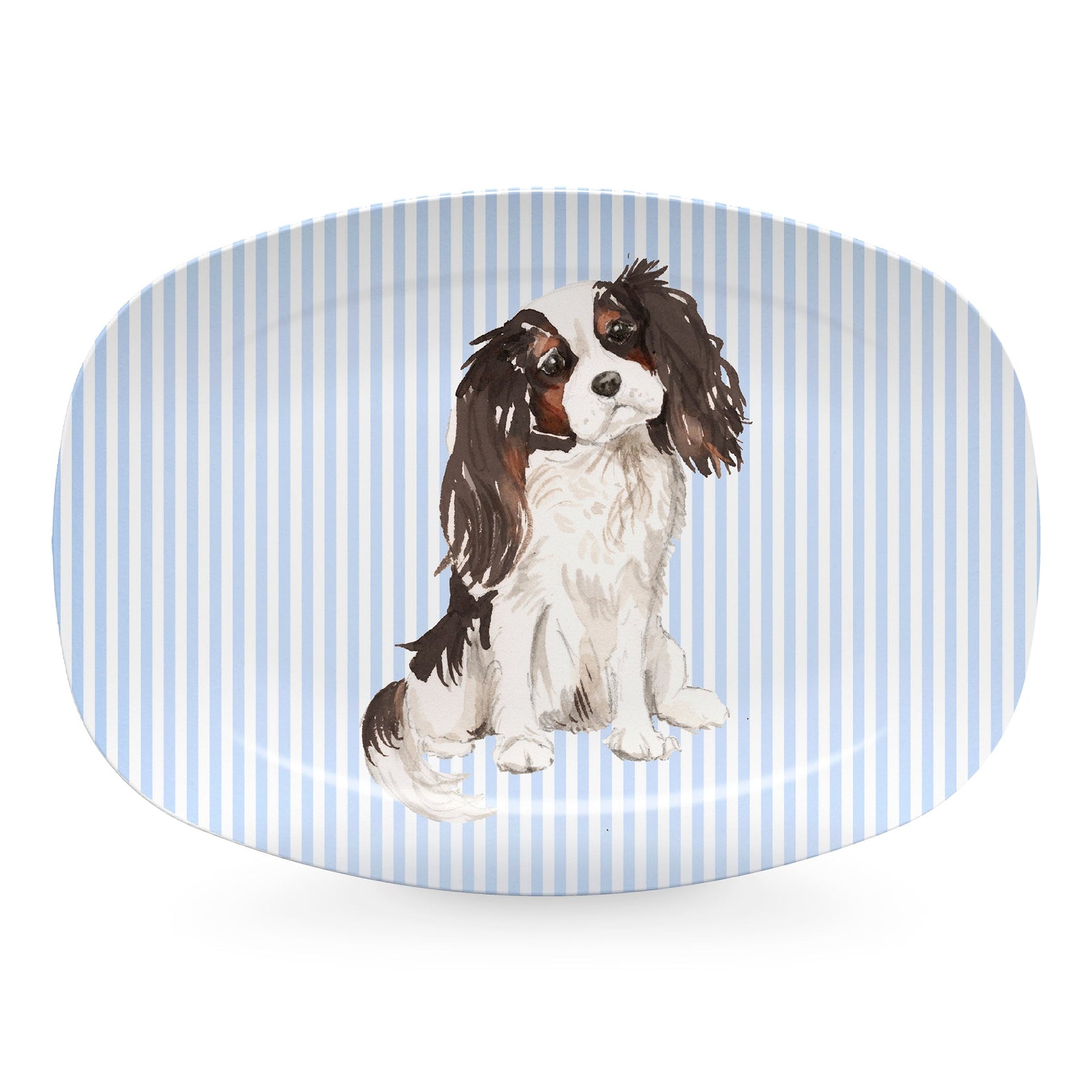 Best Friends Cavalier King Platter Tricolored