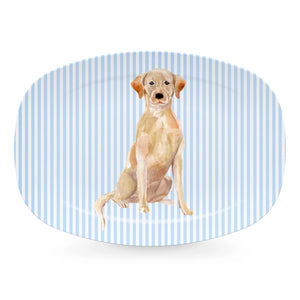 Best Friends Yellow Lab Platter