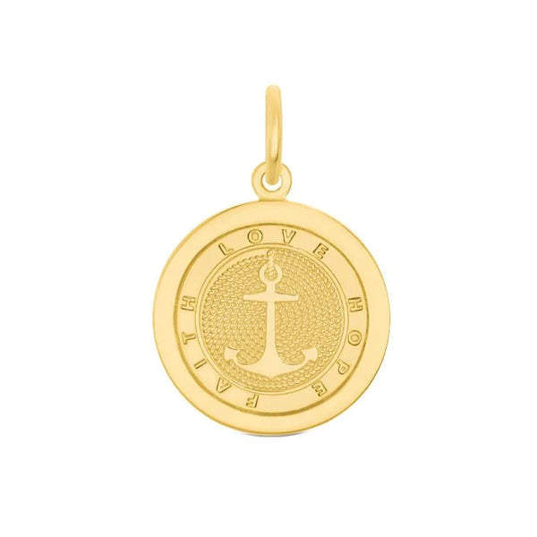 Lola Medium Charm- Gold Anchor