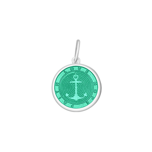 Lola Small Pendant- Seafoam Anchor