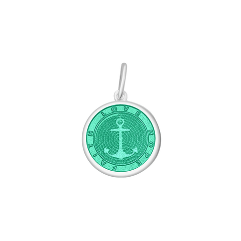 Lola Small Pendant- Seafoam Anchor