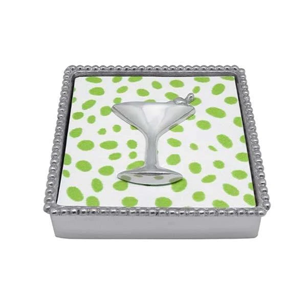 Martini Beaded Napkin Box