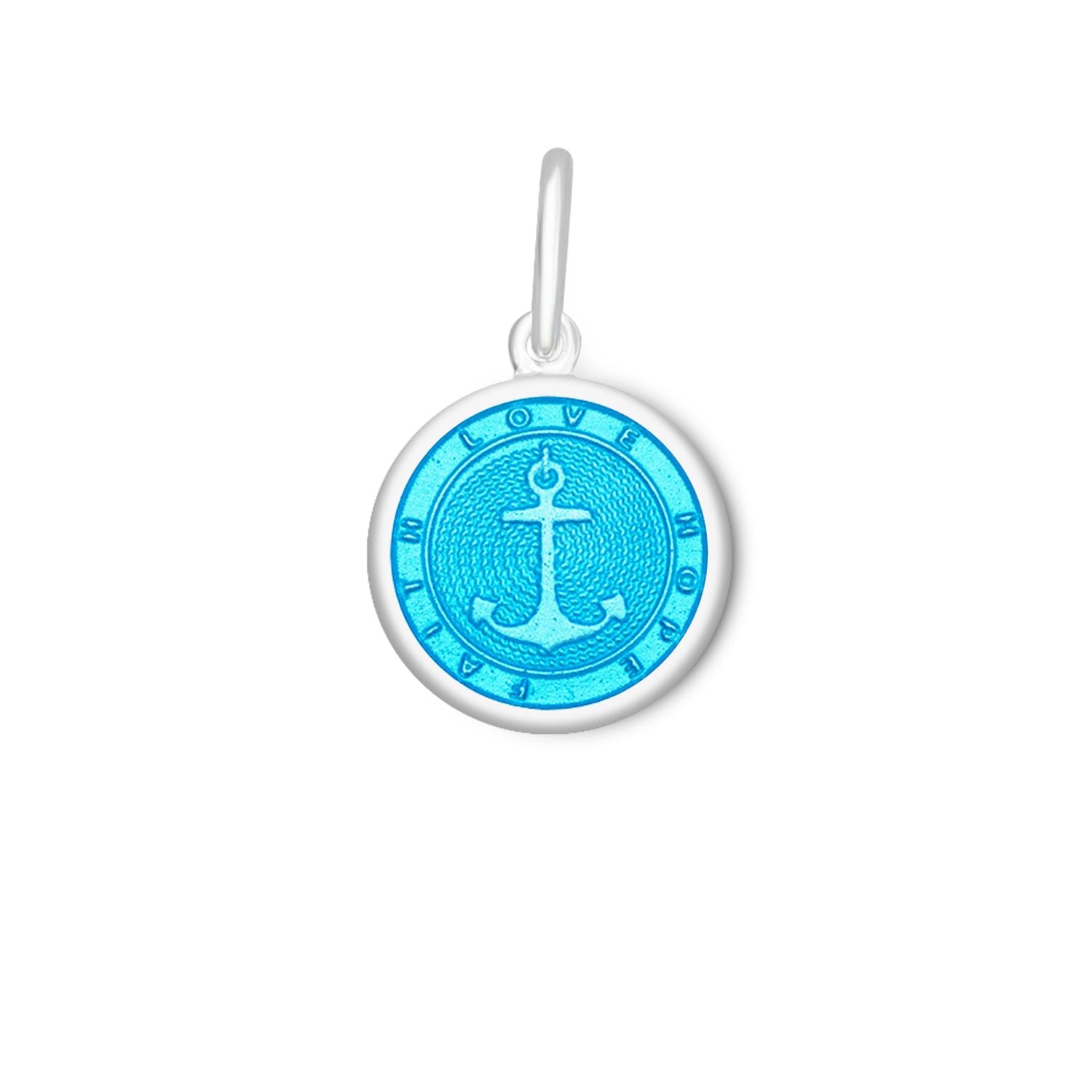 Lola Small Pendant- Light Blue Anchor