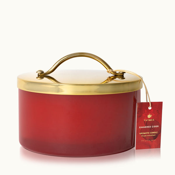 4 wick Simmered Cider Harvest Red Candle